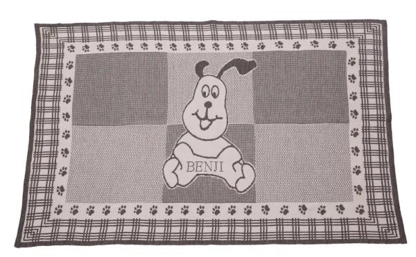 Hundedecke KNOCHEN in 5 Farben ca. 100 x 70 cm