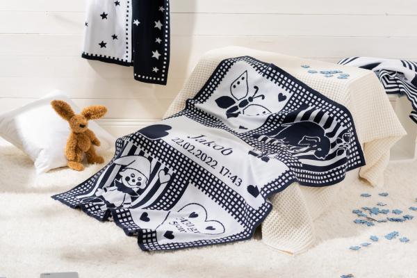 Organic Cotton Baby Blanket BELOVED