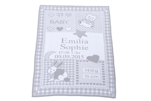 Bio-Babydecke KUSCHELMICH in 7 Farben